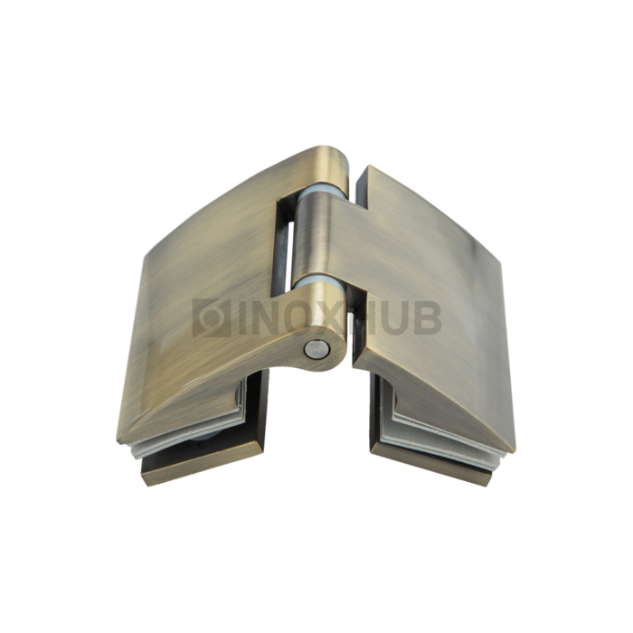 Петля (512 Bronze) стекло-стекло, открывание наружу, под Бронзу