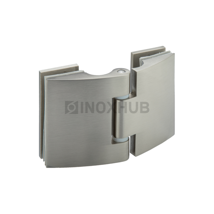 Петля (512 SC) стекло-стекло открывание наружу матовый хром