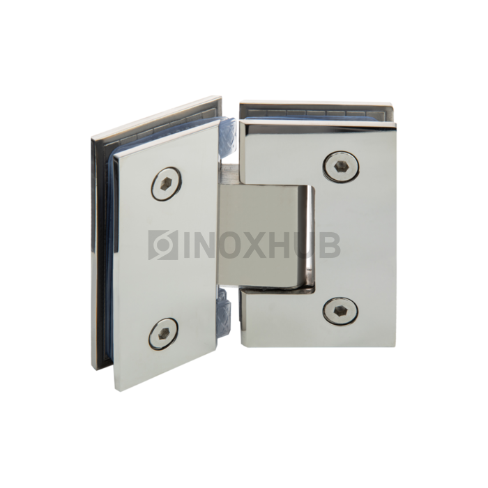 Петля (302 PSS) стекло-стекло 135° (без фаски) нерж. сталь полированная