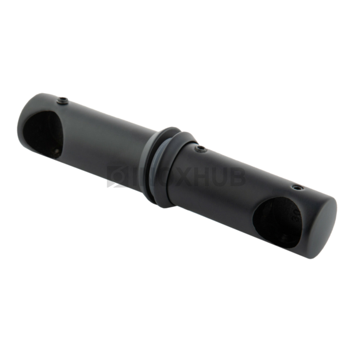 Ручка регулируемая (660 BLC) под трубу Ø19 душевая торцевой держатель Черный мат