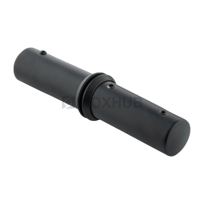 Ручка регулируемая (660 BLC) под трубу Ø19 душевая, торцевой держатель, Черный мат