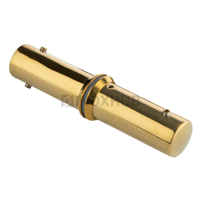 Ручка регулируемая (660 GOLD) под трубу Ø19 душевая, торцевой держатель, под Золото