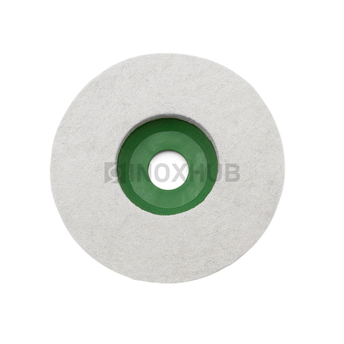 Войлок очищенный (белый) для тонкой полировки Ø100х8х16 мм