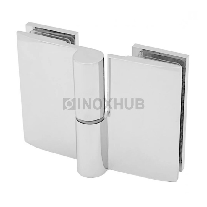 Петля (206R PBrass) с лифтом стекло-стекло 180° правая латунь полированный хром