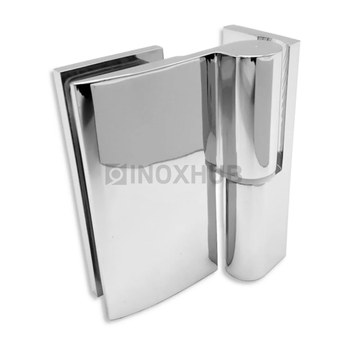 Петля (208R PBrass) с лифтом стена-стекло 90° правая латунь полированный хром