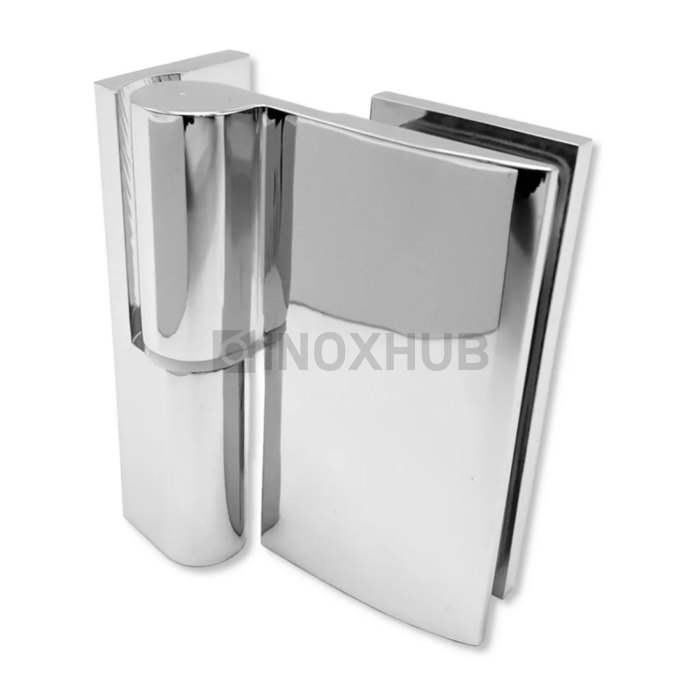 Петля (208L PBrass) с лифтом стена-стекло 90° левая латунь хром полированный