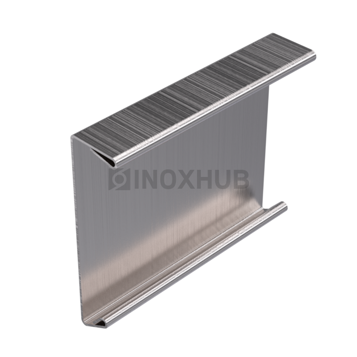 Крышка (44К SSS) профиль 44 L=3000 мм нерж. сталь матовая