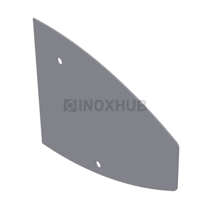 Торцевая заглушка для козырька RAL 9006 серый металлик