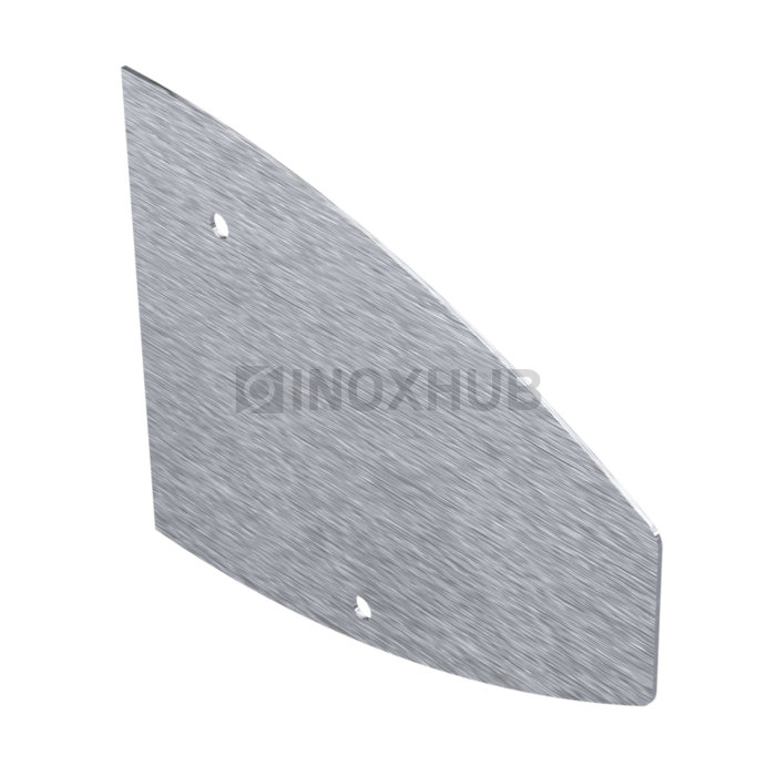 Торцевая заглушка для козырька не анодированный алюминий