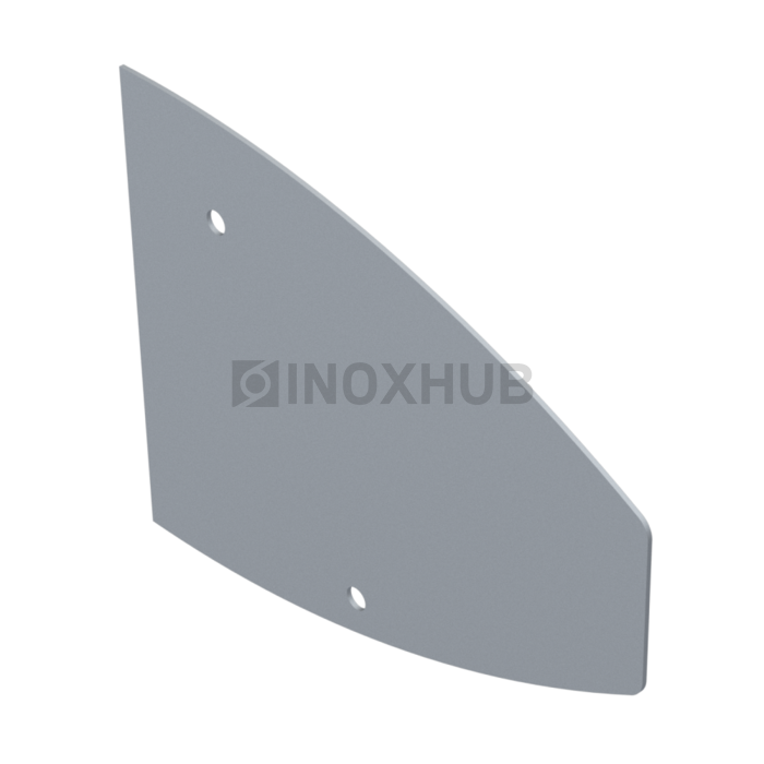 Торцевая заглушка для козырька Анодированный алюминий