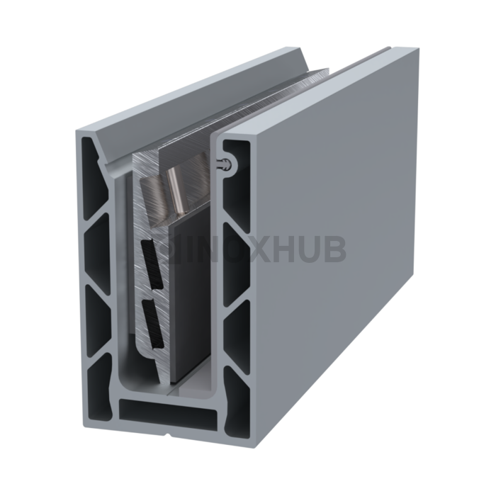 Профиль 102 БАЗА комплект 60.0×102.0×6000 мм Анодированный алюминий