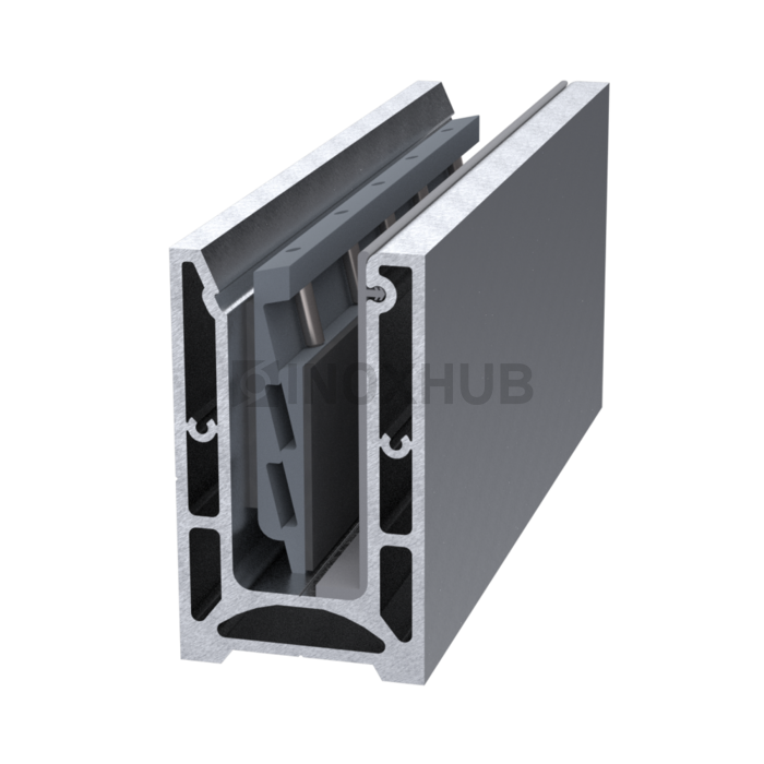 Профиль 106 БАЗА комплект 62.0×106.0×6000 мм не анодированный алюминий