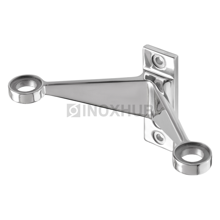 Крепление рутеля двойное на алюминиевый фасад AISI 304 GRIT 600