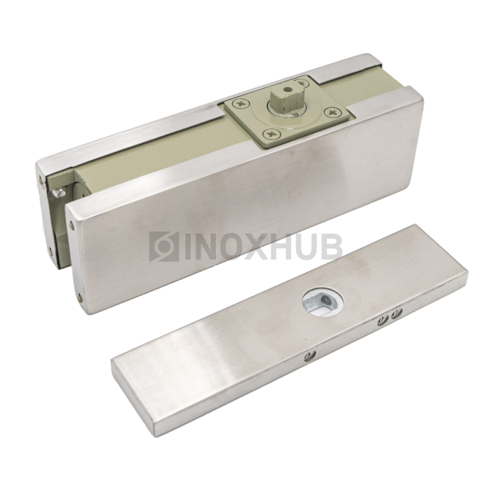 Доводчик-Петля (85 SSS) фиксация 90° дверь 850-1000 мм до 80 кг нерж. сталь матовая