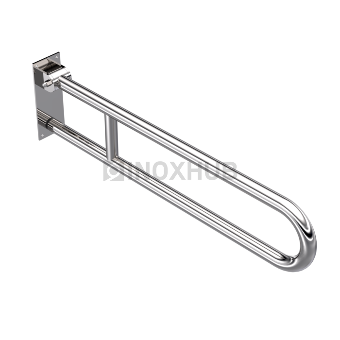 Поручень двойной откидной Ø32 мм AISI 304 GRIT 600