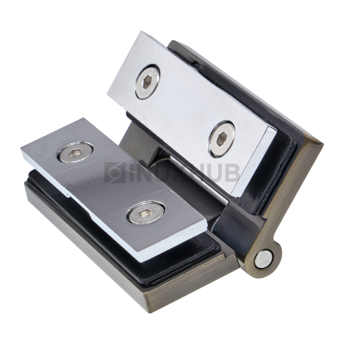 Петля (515 Bronza) стекло-стекло, открывание наружу, под Бронзу