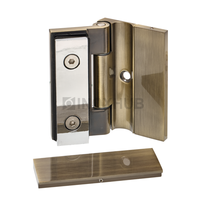 Петля (516 Bronza) стена-стекло, открывание наружу, под Бронзу