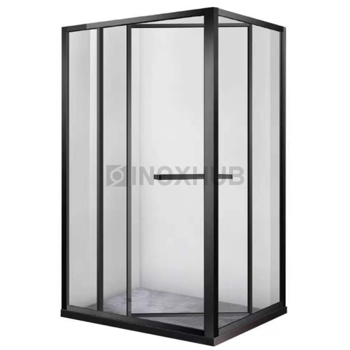 Комплект душевой (500 BLC) со сменным положением полотна Черный мат