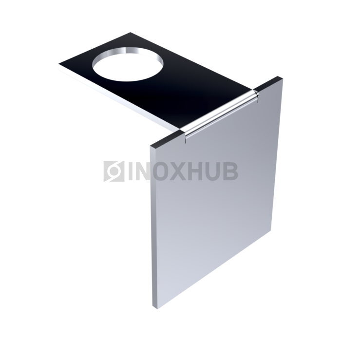 Торцевая заглушка для Профиль п-обр. (756 al) 19×15 мм полированный алюминий