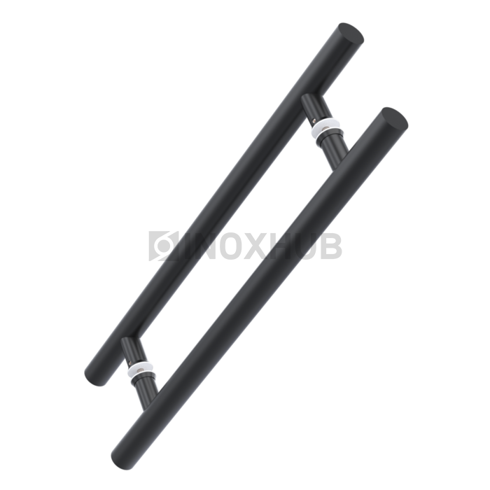 Ручка (633-600 BLC) 32×425×600 мм стекло 8-12 мм Черный мат