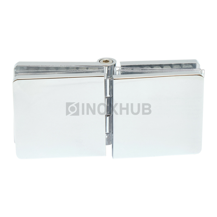 Коннектор (725 reg PSS) стекло-стекло регулируемый, латунь, полированный хром