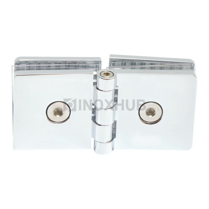 Коннектор (725 reg PSS) стекло-стекло регулируемый, латунь, полированный хром