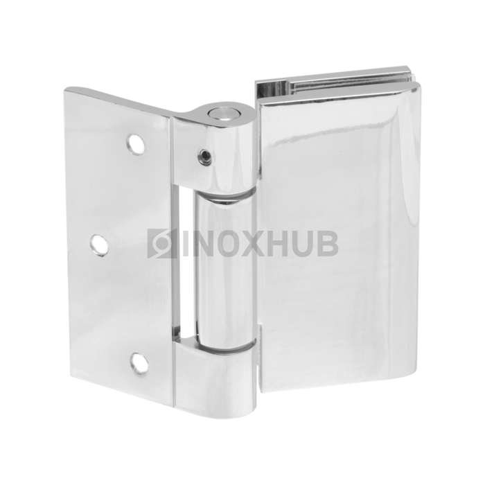 Петля (518 PC) стена-стекло открывание наружу полированный хром