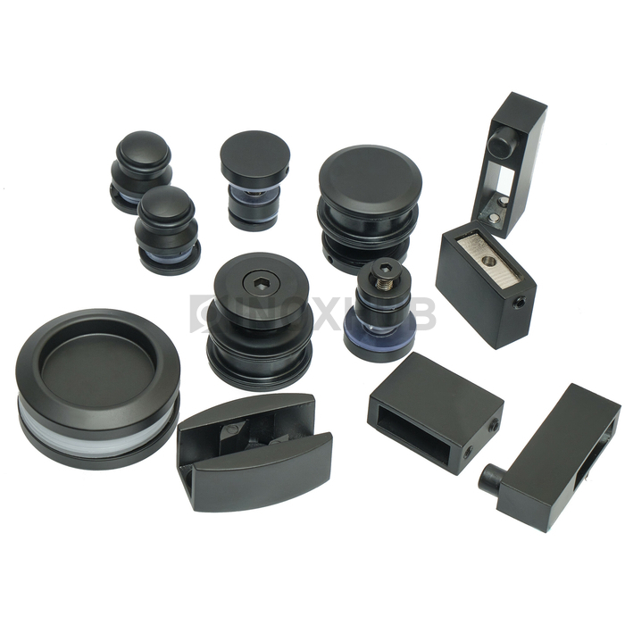 Комплект душевой (400 BLC) раздвижной системы цинк Черный мат