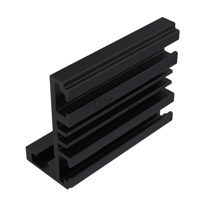 Комплект (801 BLC) L-обр. дверной коробки 2300+2300+1300 мм алюминий RAL 9005 Черный мат