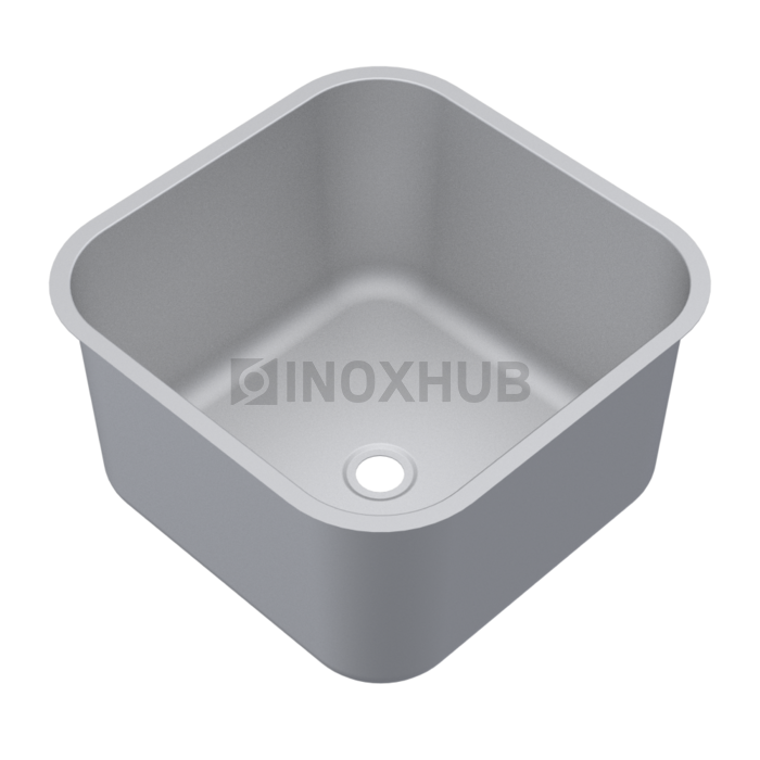 Ванна моечная цельнотянутая 500×500×300 мм AISI 304 2B