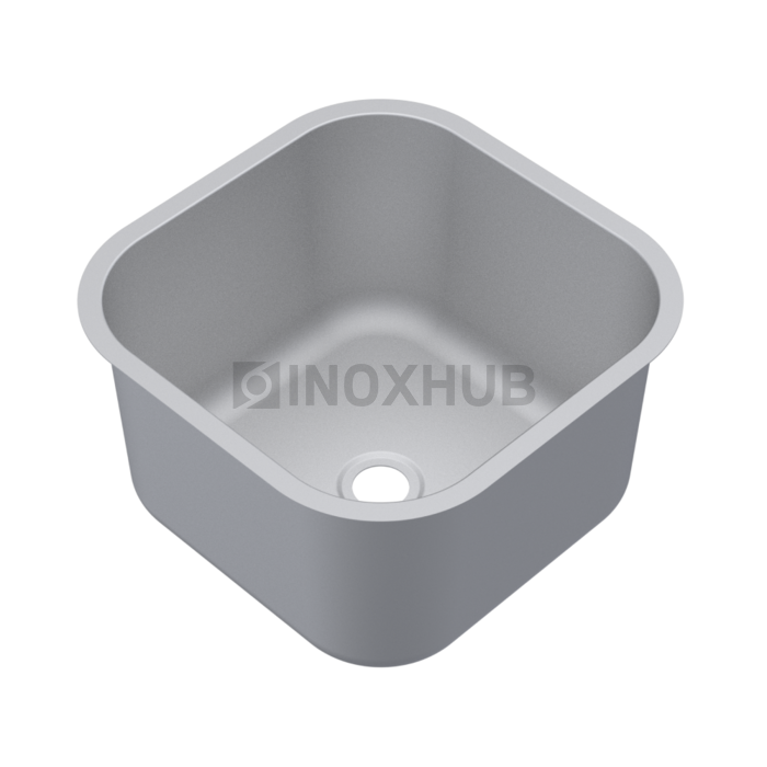 Ванна моечная цельнотянутая 400×400×250 мм AISI 304 2B