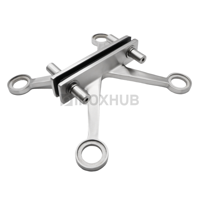 Спайдер на ребро жесткости 4 точки AISI 316 GRIT 320