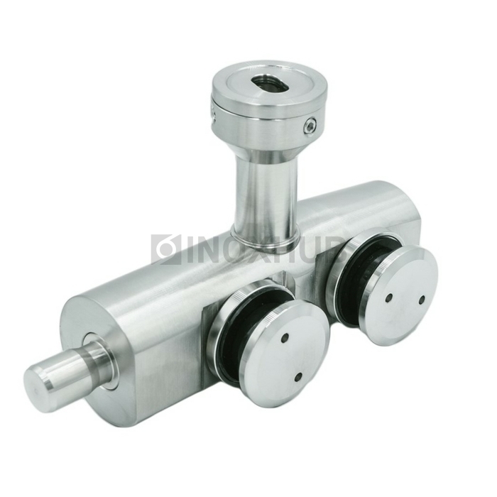 Фитинг (730a SSS) с осью стена-фрамуга без зенковки нерж. сталь матовая