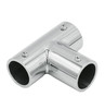 Соединитель-тройник (902 PSS)  штанги Ø19 мм нерж. сталь полированная