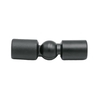 Соединитель штанги (915 BLC) произвольный угол штанга Ø19 мм Черный мат