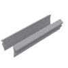 Уплотнитель для П швеллер 22 и П швеллер 24 стекло 10.0 мм серый