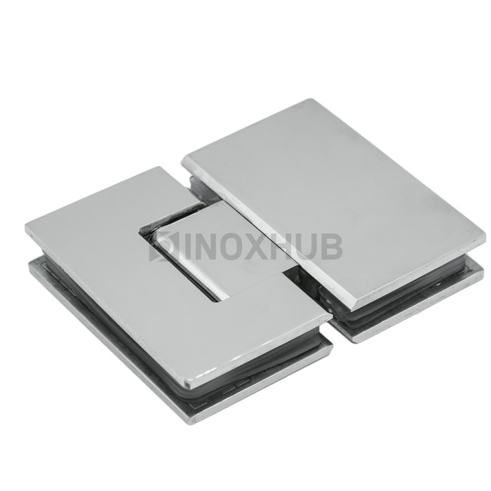 Петля (303 PSS) стекло-стекло 180° (без фаски)  нерж. сталь полированная