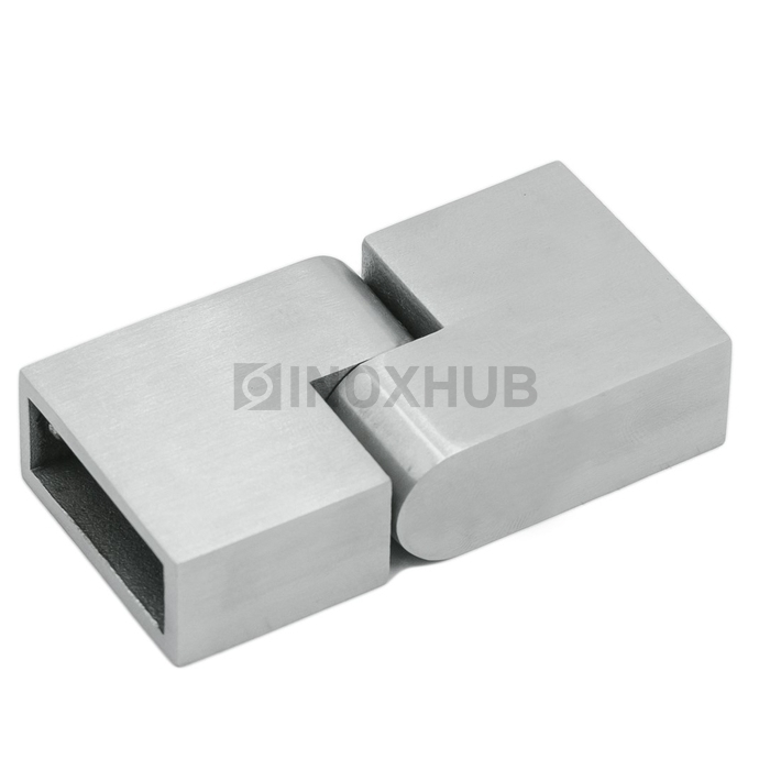 Соединитель штанги (344 SSS) поворотный  штанга 30×10 мм нерж. сталь матовая