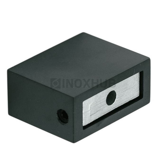 Держатель штанги (343 BLC) к стене  штанга 30×10 мм Черный мат