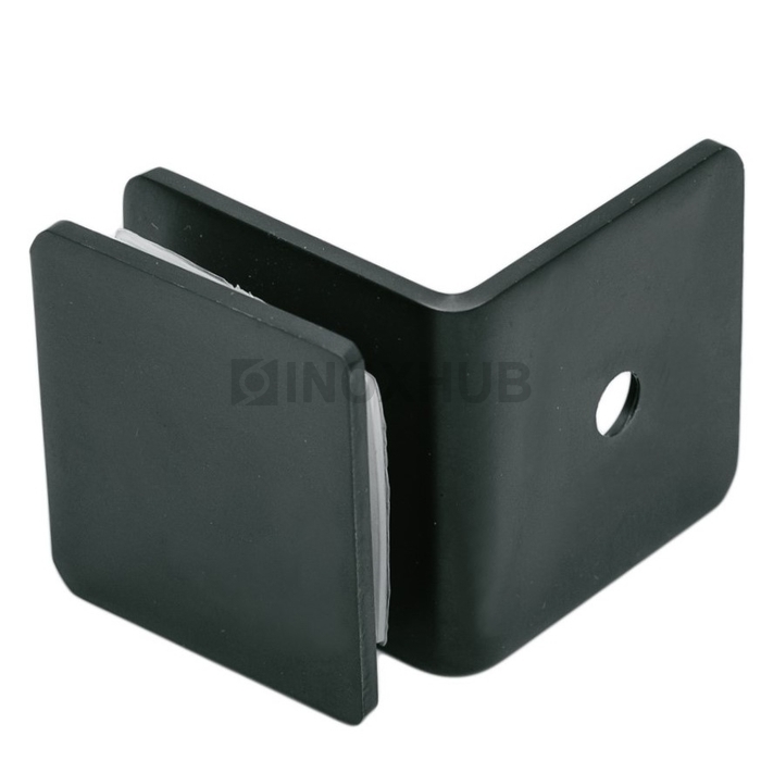 Коннектор L-обр. (732 BLC) стекло-стена  Черный мат