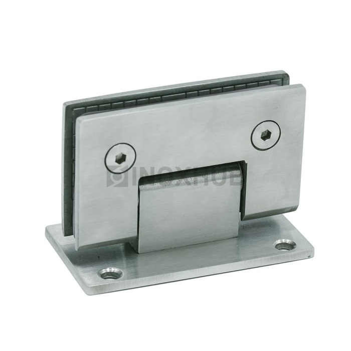 Петля (301 SSS) стена-стекло (без фаски) двустороннее крепление  нерж. сталь матовая