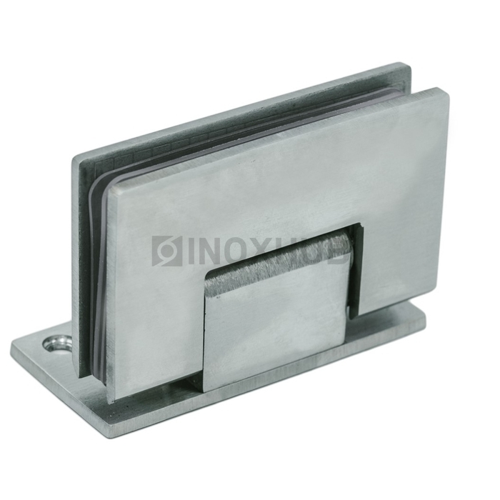 Петля (305 SSS) стена-стекло (без фаски) одностороннее крепление  нерж. сталь матовая