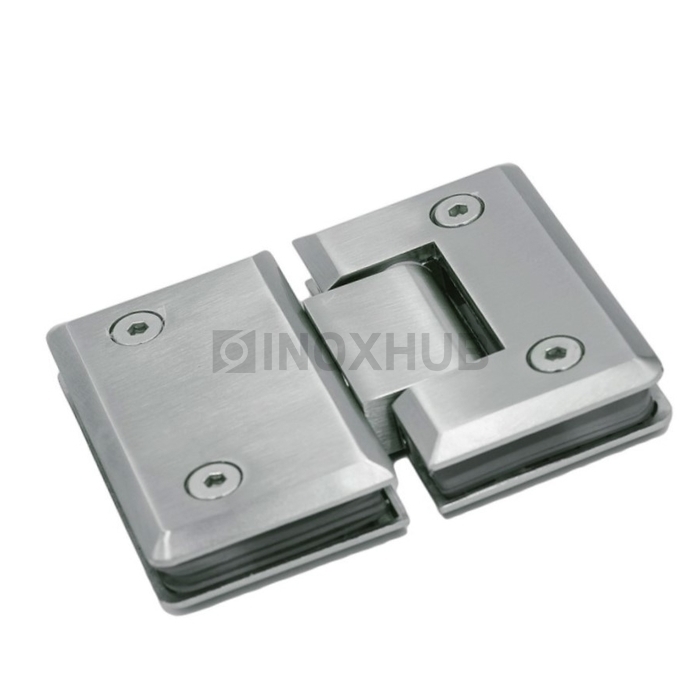 Петля (303 SC) стекло-стекло 180°  матовый хром