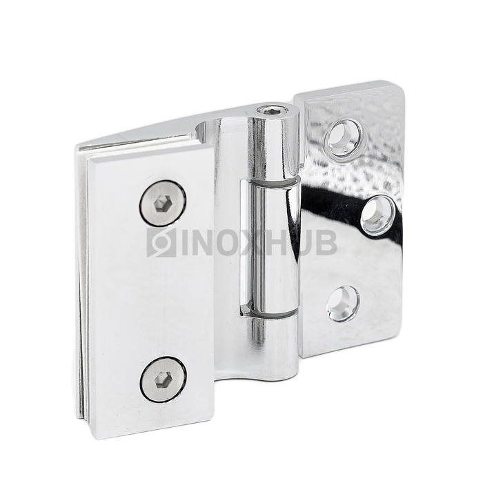 Петля (513 PC) стена-стекло  открывание наружу полированный хром