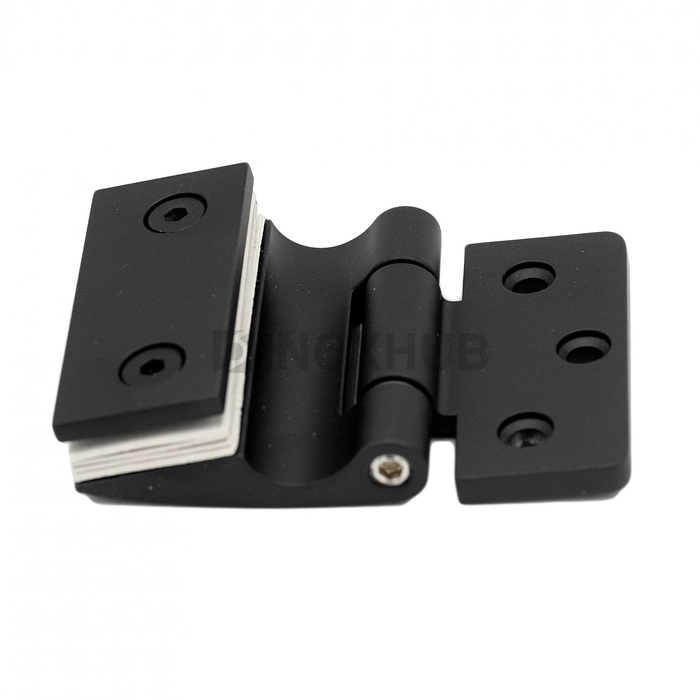 Петля (513 BLC) стена-стекло  открывание наружу Черный мат