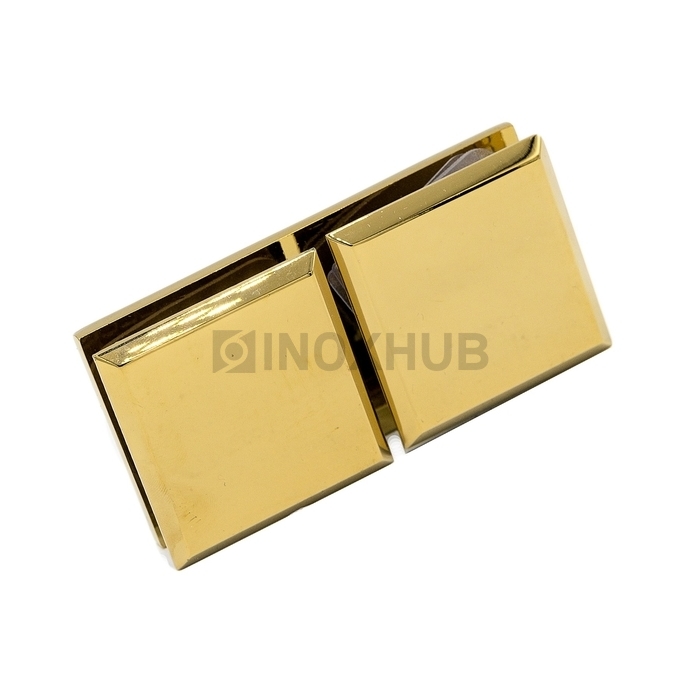 Коннектор (724 Gold) стекло-стекло 180°  под Золото