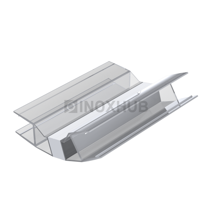 Профиль (207-8) магнит белый 125-145º  L=2200 (1компл/2 шт) стекло 8.0 мм 