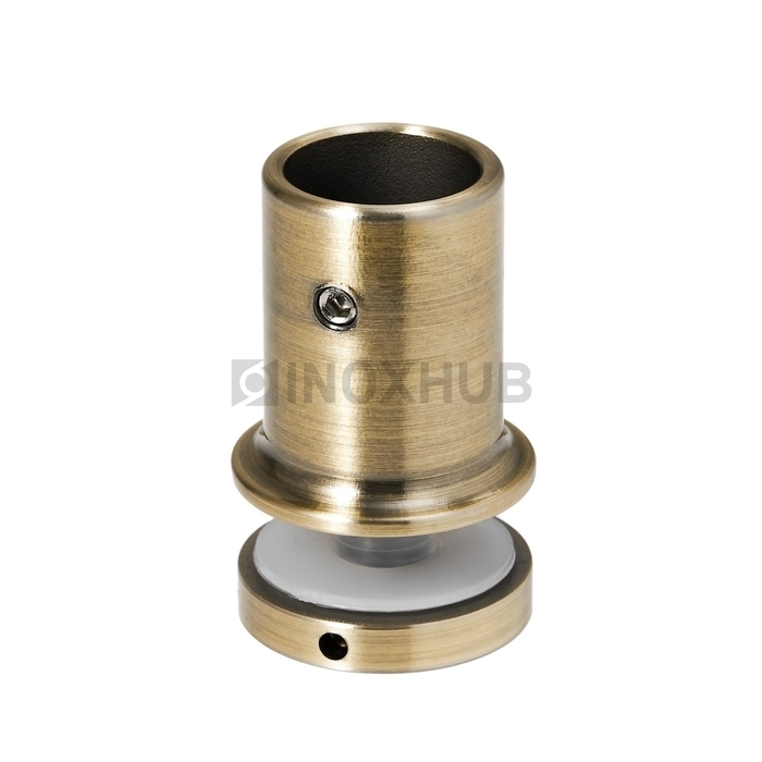 Держатель стекла (906 Bronze)  через отверстие штанга Ø19 мм под Бронзу