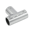 Соединитель-тройник (902 PSS)  штанги Ø19 мм, нерж. сталь полированная