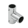 Соединитель-тройник (902 PSS)  штанги Ø19 мм, нерж. сталь полированная